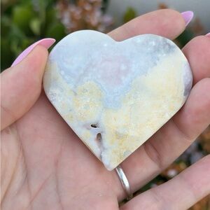 Flower Agate Crystal Heart Carving Select The Piece You Want!